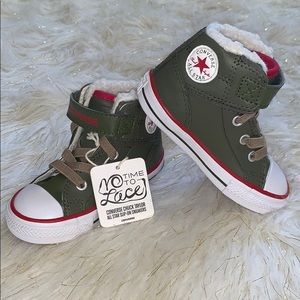 Converse - Olive green / Red Chuck Taylor